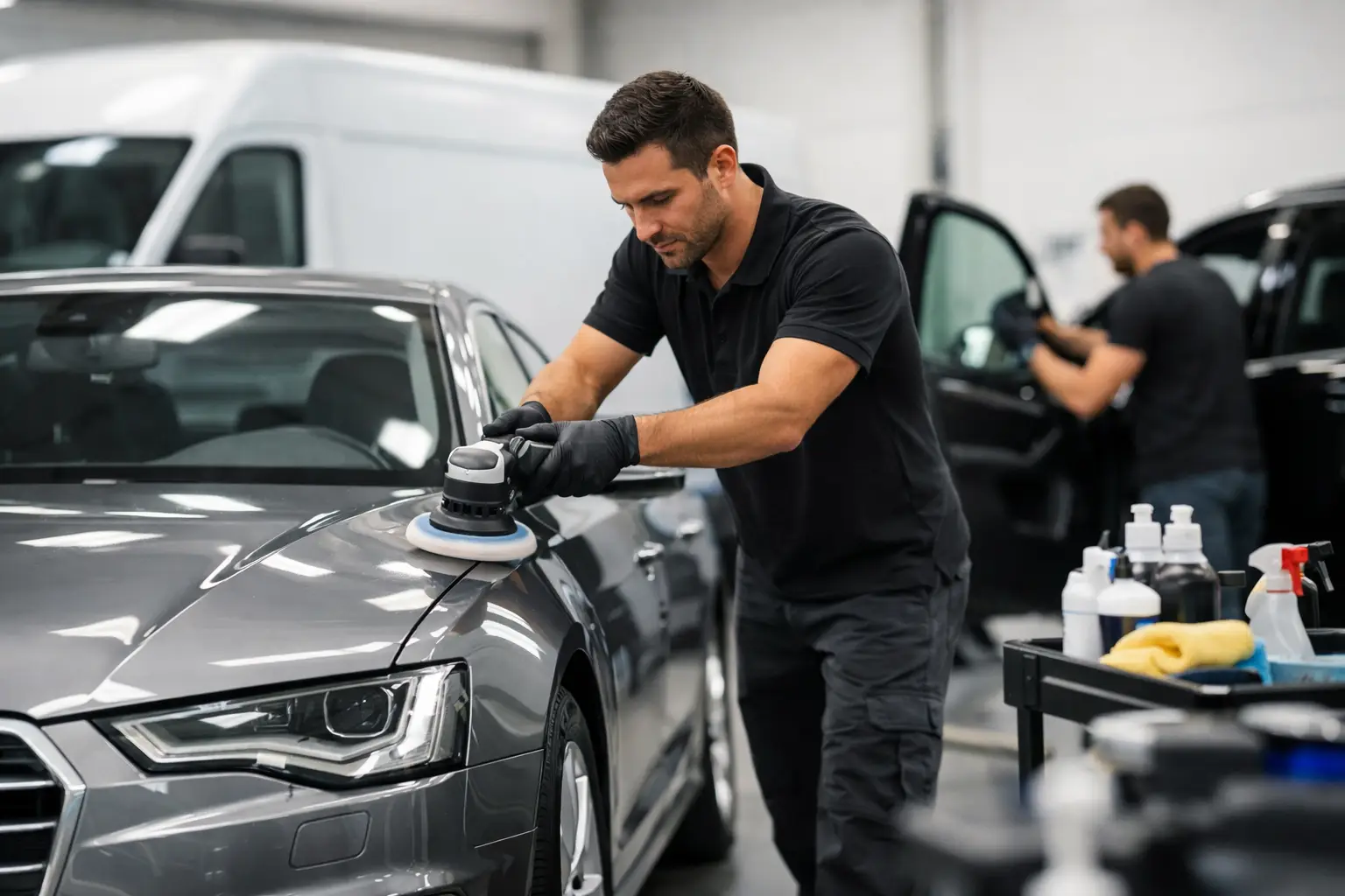 Professionelle Fahrzeugaufbereitung für Firmenfahrzeuge